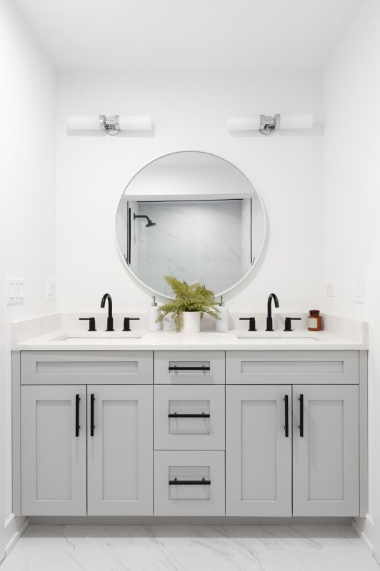 Chic Vanity and Sink Area